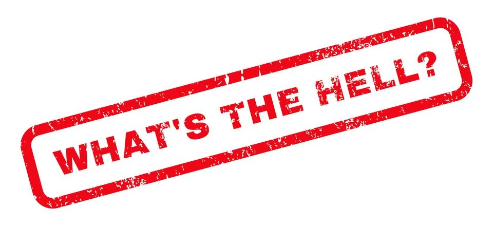 What'S The Hell Question Rubber Stamp Illustrazione stock