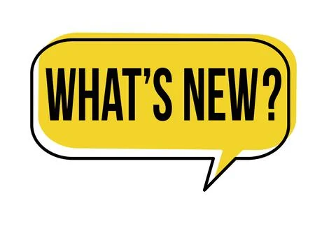 What's new speech bubble Ilustração Stock
