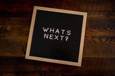 Whats Next Centered 写真素材