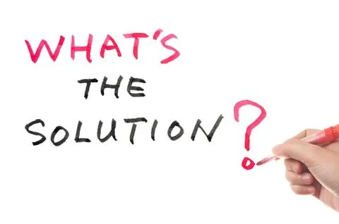 What's the solution? Stock Photos