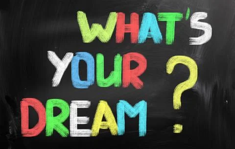 What's your dream concept Stock Illustration