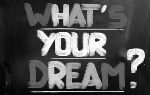 What's your dream concept Illustrazione stock