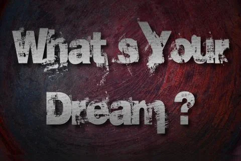 What's your dream concept Stock Illustration