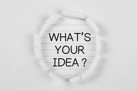 What's Your Idea Stock Photos