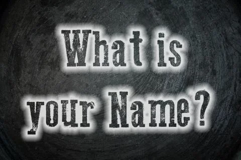 Whats your name? Stock Illustration