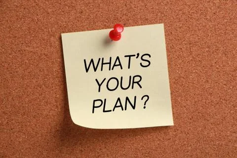 What's Your Plan Stock Photos