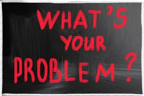 What's your problem? 写真素材
