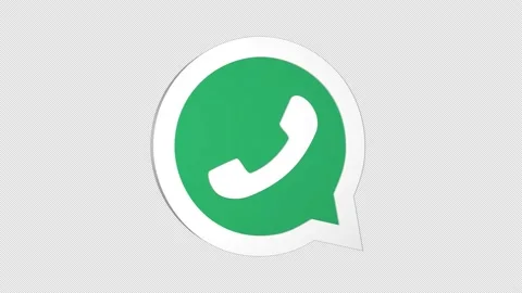 Whatsapp 3d logo rotating. Stock Footage 165943237
