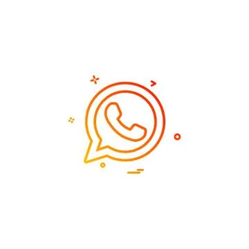 Whatsapp icon design vector Stock Illustration