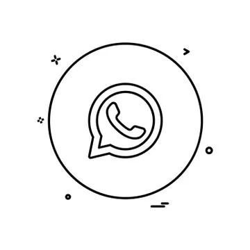 Whatsapp icon design vector Stock Illustration