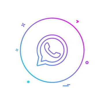 Whatsapp icon design vector Stock Illustration