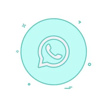 Whatsapp icon design vector Stock Illustration