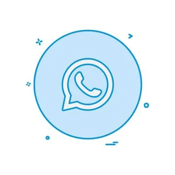 Whatsapp icon design vector Stock Illustration