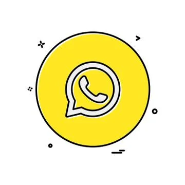 Whatsapp icon design vector Stock Illustration
