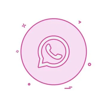 Whatsapp icon design vector Stock Illustration