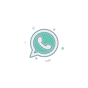 Whatsapp icon design vector Stock Illustration