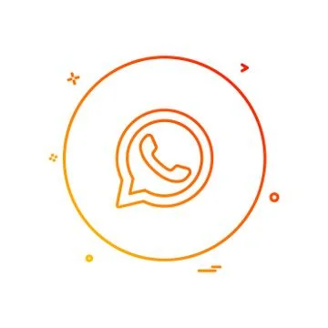Whatsapp icon design vector Stock Illustration
