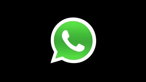 WhatsApp Logo 3D Logo With Alpha Channel Stock Footage 294095357