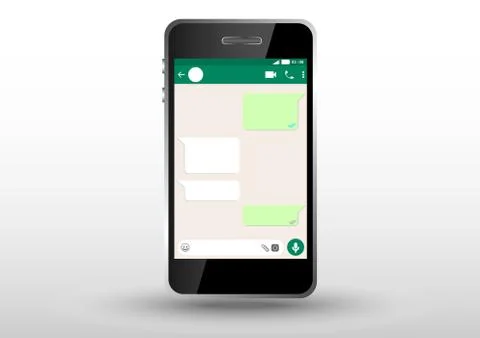 Whatsapp messenger user interface Stock Illustration