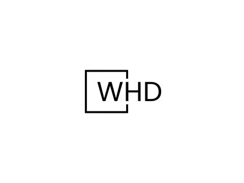 WHD letter initial logo design vector illustration Stock Illustration
