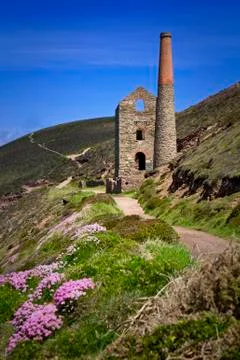 Wheal coates tin mine, cornwall Stock Photos