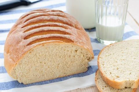 Wheat and Rye Bread with Oats Stock-Fotos