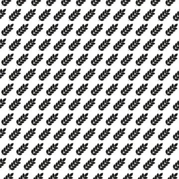 Wheat background Seamless. wheat background vector black Stock Illustration