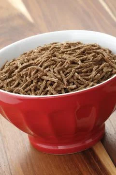 Wheat bran cereal breakfast Stock Photos