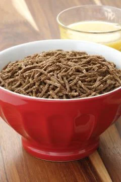 Wheat bran cereal breakfast Stock Photos