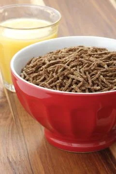 Wheat bran cereal breakfast Stock Photos
