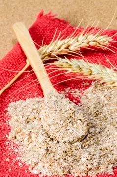 Wheat bran Stock Photos