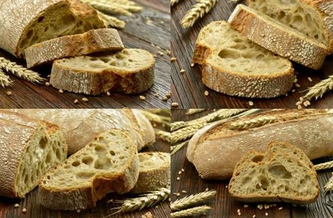 Wheat bread Stock Photos
