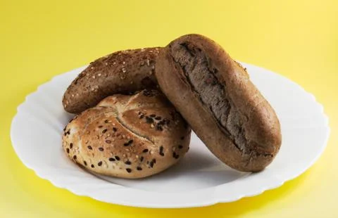 Wheat buns Stock Photos