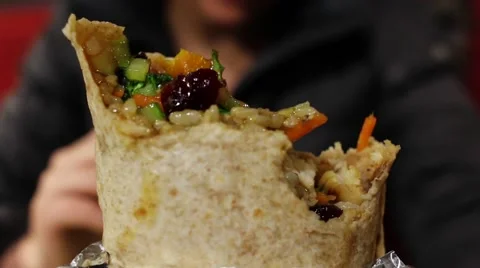 Wheat Burrito Stock Footage 58997372