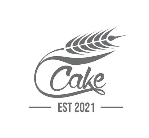 Wheat Cake Logo Sign Stock Illustration