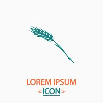 Wheat computer symbol Stock-Illustration