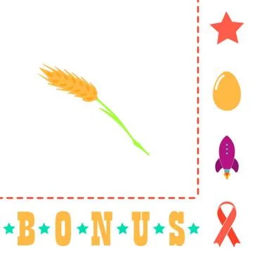 Wheat computer symbol Stock-Illustration