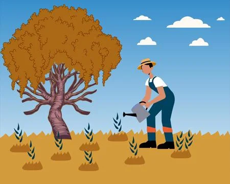 Wheat Concept Illustration Stock Illustration
