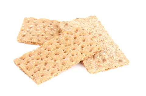 Wheat cracker breads Stock Photos