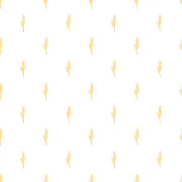 Wheat crop repeating pattern for food background 스톡 일러스트