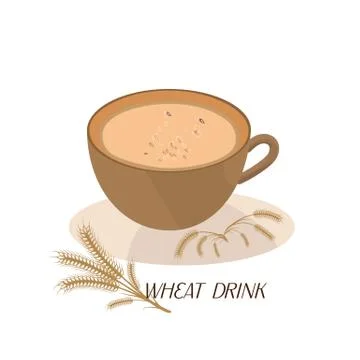 Wheat drink Stock Illustration