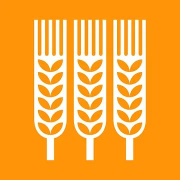 Wheat ear icon Illustrazione stock