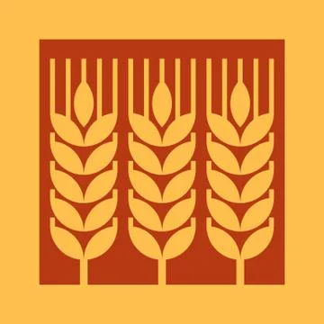 Wheat ear sign Stock Illustration