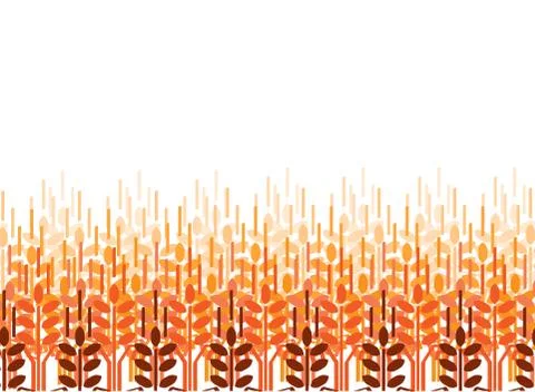 Wheat ears background. Stock Illustration