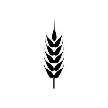 Wheat ears icon, logo isolated on white background Stock-Illustration