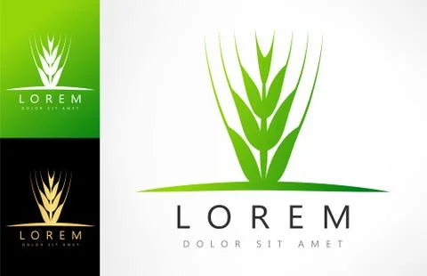 Wheat ears logo Stock Illustration