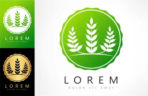 Wheat ears logo Stock Illustration