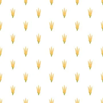 Wheat ears seamless pattern for food packaging Stock Illustration