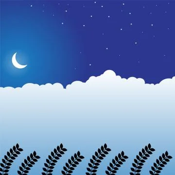 Wheat field Stock Illustration