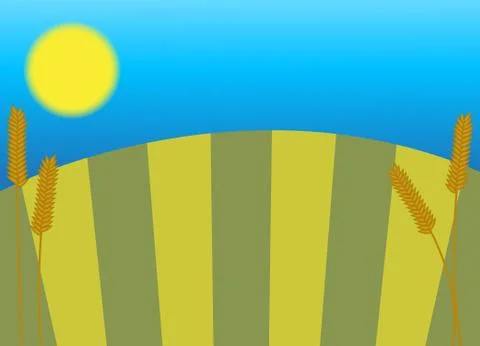 Wheat Field Stock Illustration